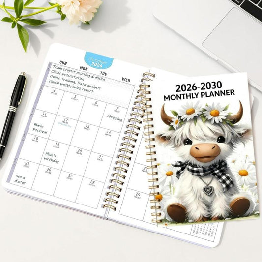 2026-2030 Calendar - From January 2026 to December 2030, 5-year calendar