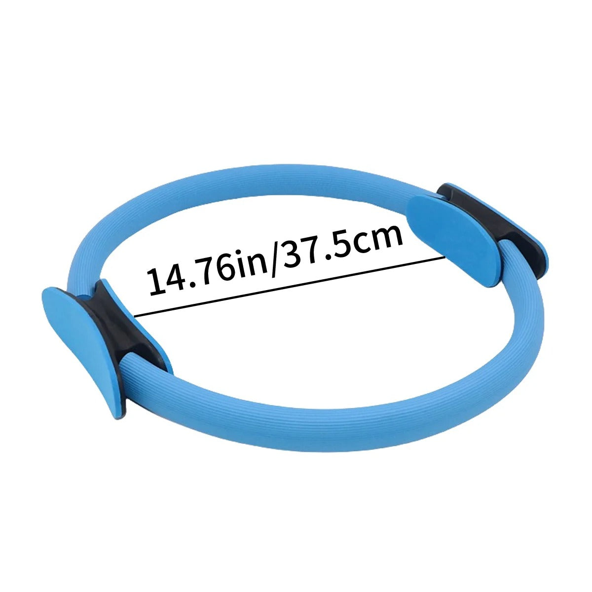 Fiberglass Resistance Ring with Padded Foam Handles and Non-Slip Grip for Pilates