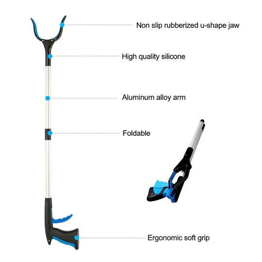 Long Reach Pick Up Tool: Compact, Adjustable, Easy Grabber