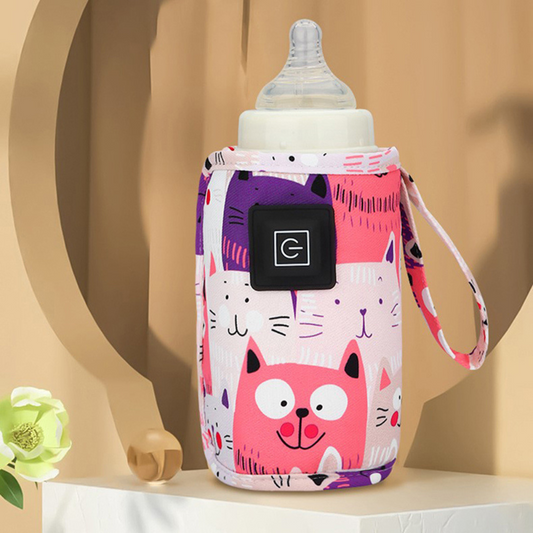 Bottle Warmer with USB Power and Adjustable Heat Control for On-the-Go Feeding