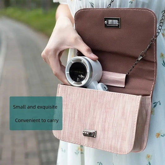 Portable Handheld Fan with 180-Degree Fold and Digital Battery Display, 5-Speed