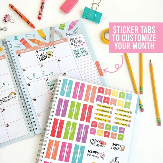 Undated Teacher Planner 2026–2027 | Weekly & Monthly Classroom Organizer for Lesson Planning, Scheduling & Teacher Productivity