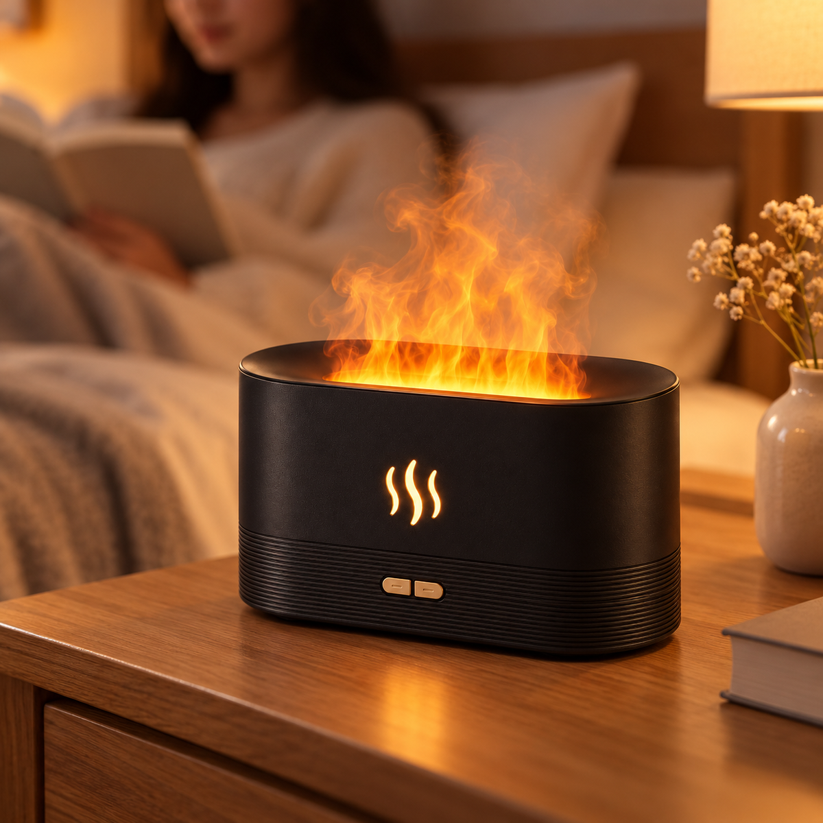 Automatic Shut Off Fire Humidifier Silent Essential Oil