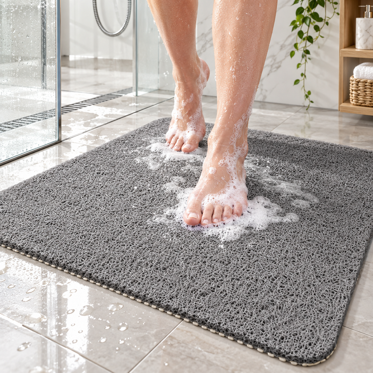 Bathroom Mat Antibacterial Bath Non Slip Design