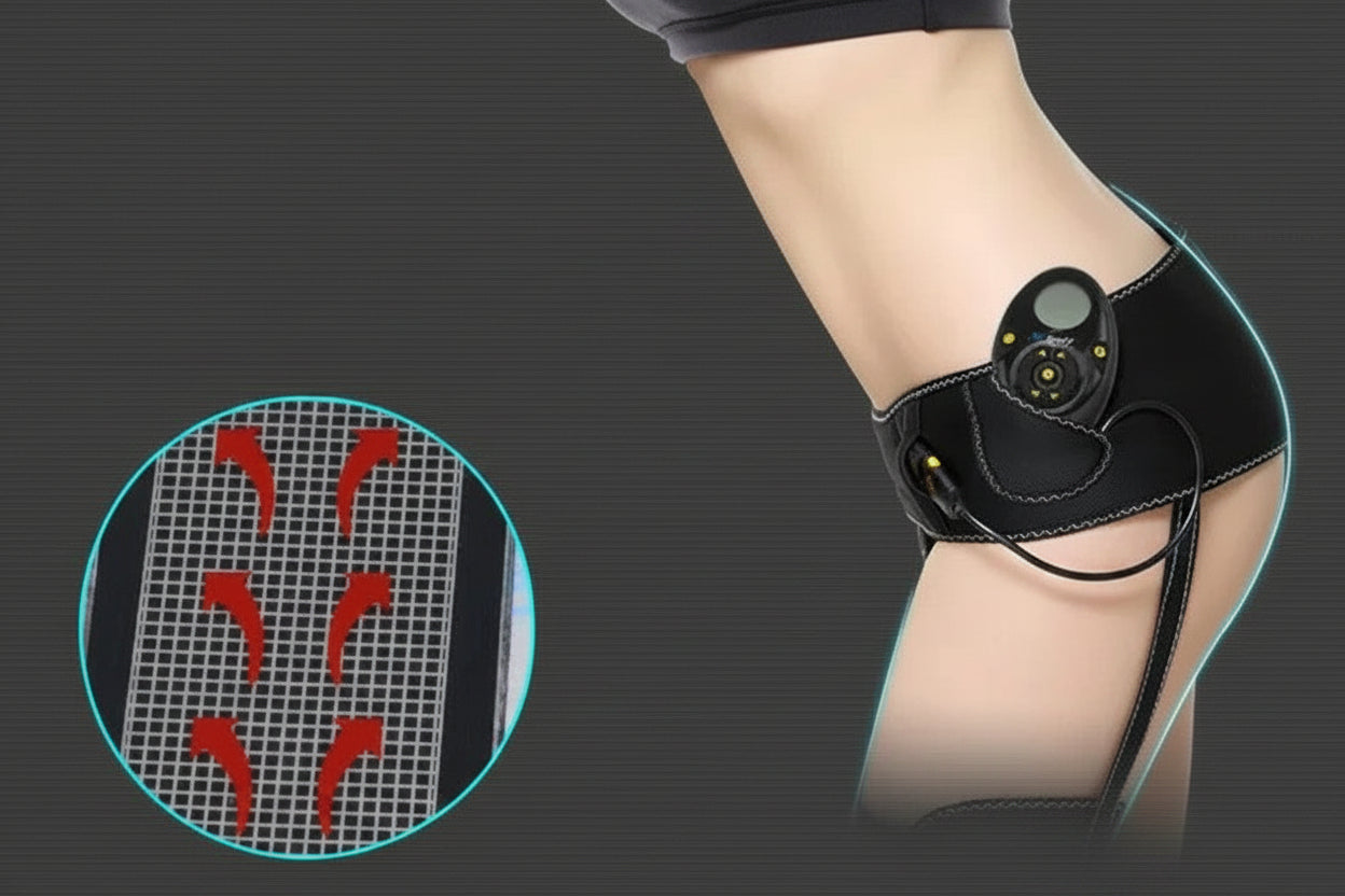 EMS Butt Toning Belt – Rechargeable Hip Muscle Stimulator for Butt Lifting, Leg Sculpting, Waist Slimming and Home Fitness Training
