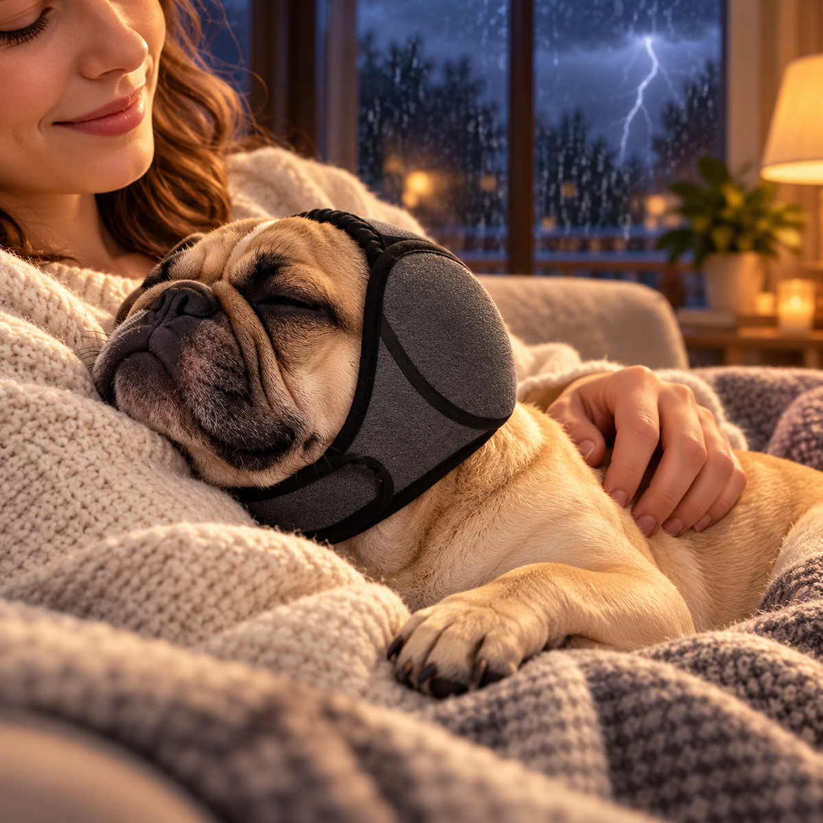 Dog Earmuffs Fireworks Thunderstorms Waterproof Design