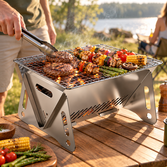 Lightweight Portable Grill Compact Outdoor Cooking