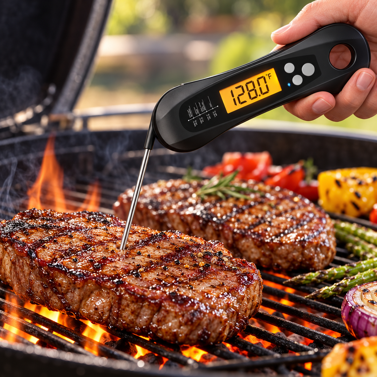 Magnetic Digital Meat Thermometer Instant Read Kitchen