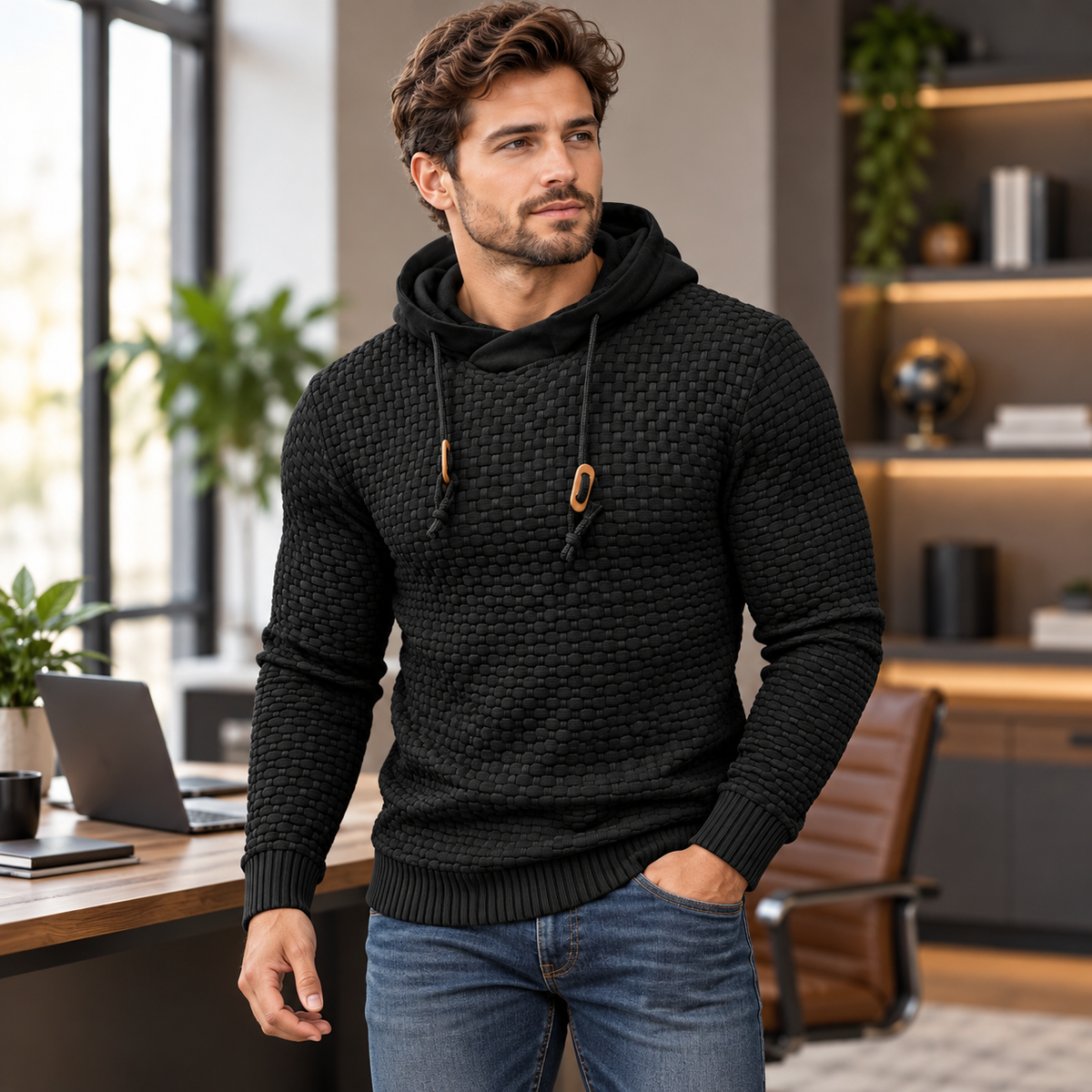 Men's Versatile Hoodie Work Casual | Durable Hoodie