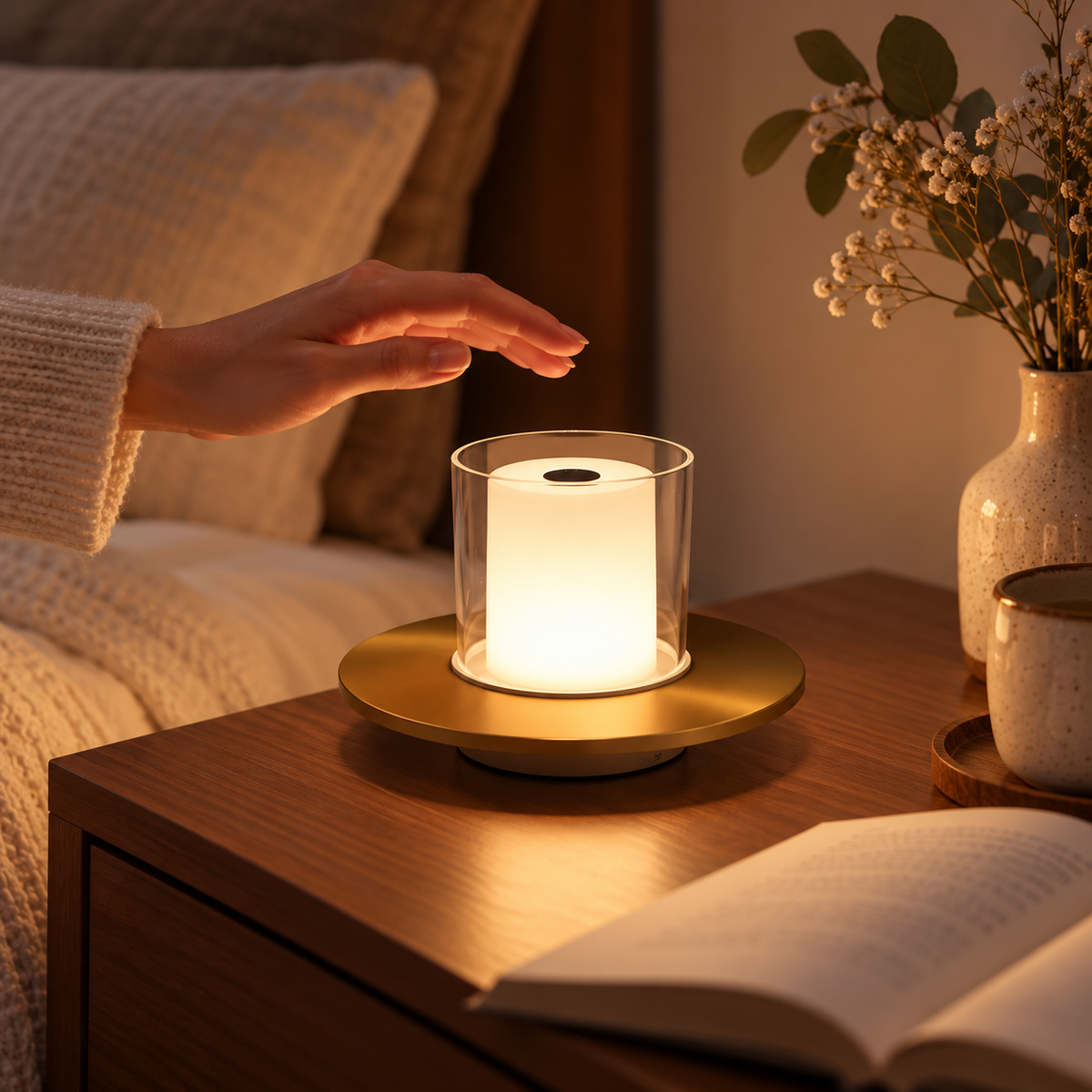 Modern Rechargeable Candle Lamp Cordless Decorative Light