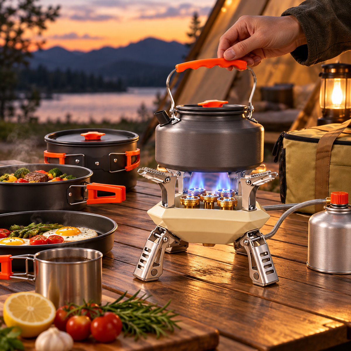 Portable Camping Stove Foldable Compact Outdoor Cooking