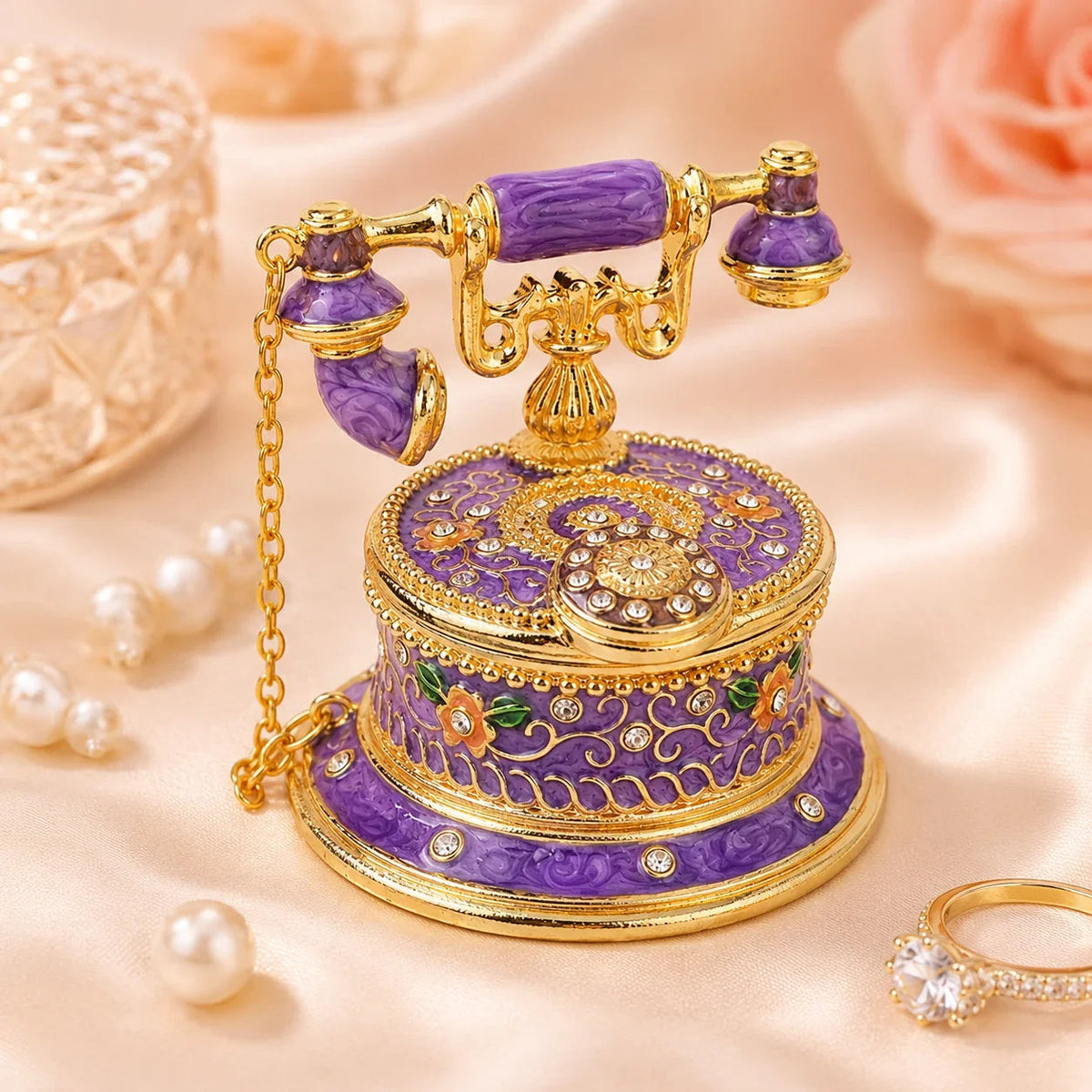 Vintage Telephone Jewelry Box