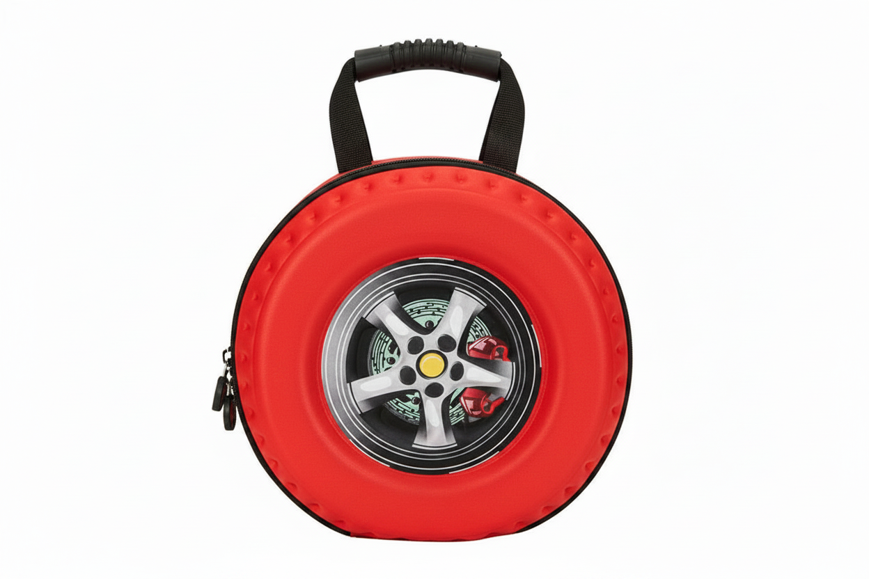EVA Tire Kids Backpack – Cute Korean Style Kindergarten School Bag for Boys with Lightweight Comfortable Everyday Carry
