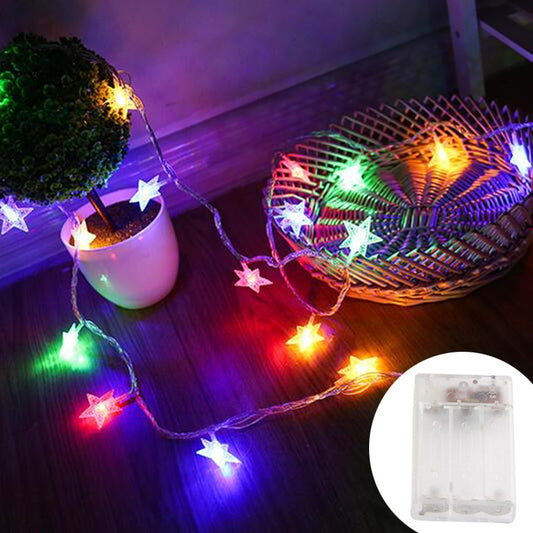LED Star Fairy Lights β Outdoor String Garland for Christmas, Weddings, Gardens, Patios and Party Decorations