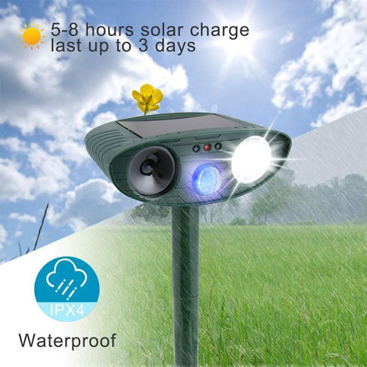 Ultrasonic Dog Repeller Solar Powered