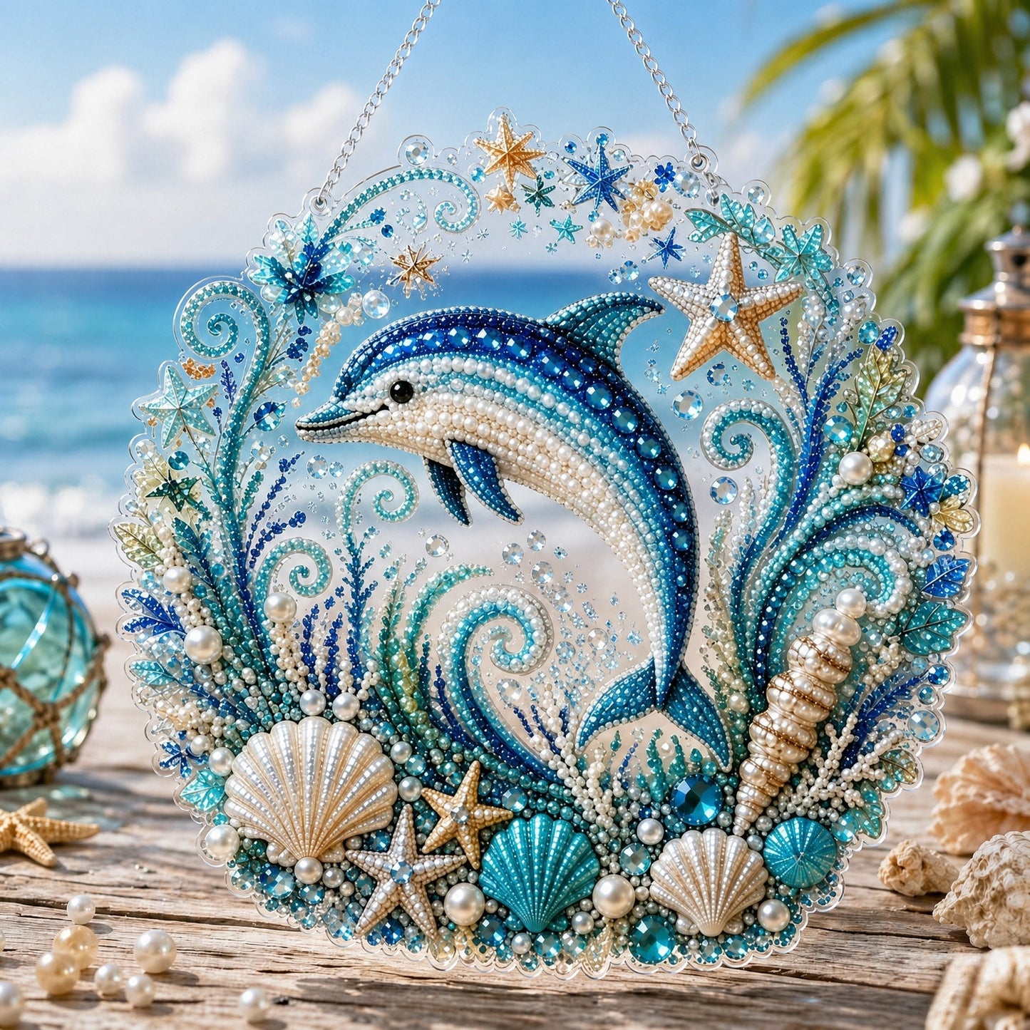 Ocean Pearl Art DIY Hanging Ornament Kit