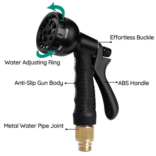 100FT Expandable Garden Hose No Kink, Leakproof, Lightweight with 8 Spray Modes