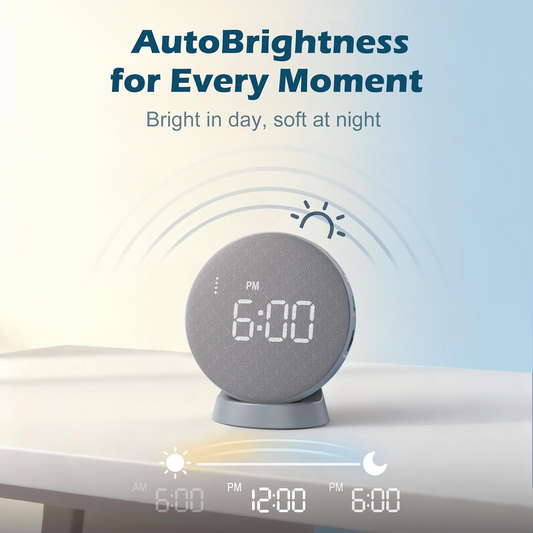 Vibrating Alarm Clock with 110dB Sound and Under-Pillow Bed Shaker for Heavy Sleepers