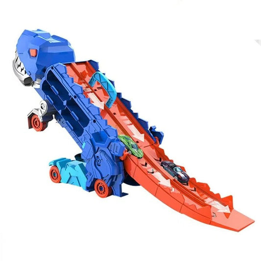 Toy Truck with Lifting Tailgate and Rotating Wheels, Mini Dinosaur Figures