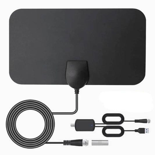 300 Miles Indoor Digital Amplified HDTV Antenna with Signal Booster for Local Channels
