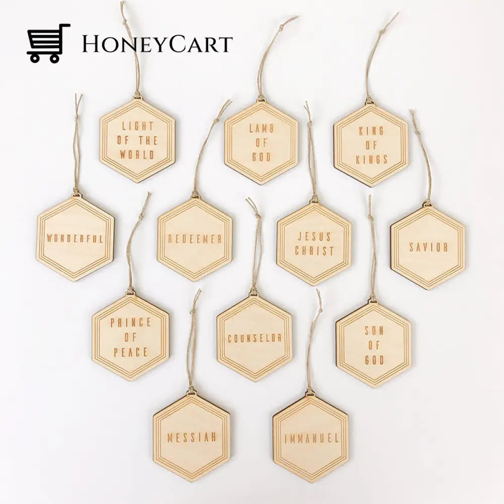 Names Of Jesus Ornaments (25 Pcs)