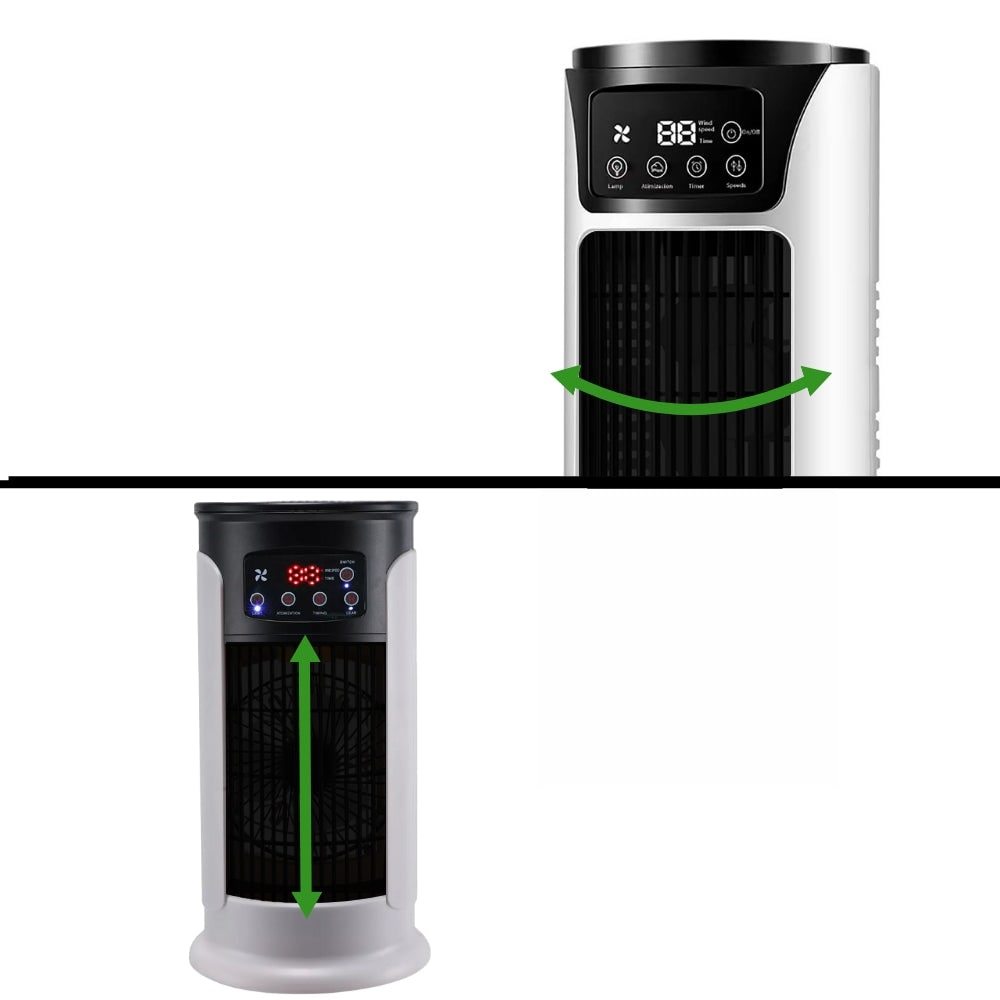 Portable Air Cooler Tower Fan Evaporative Cooling for Home