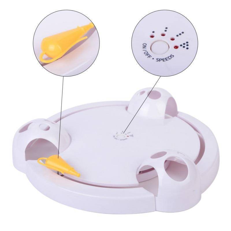Fun Electronic Cat Toy - Auto Spinning Mouse Game
