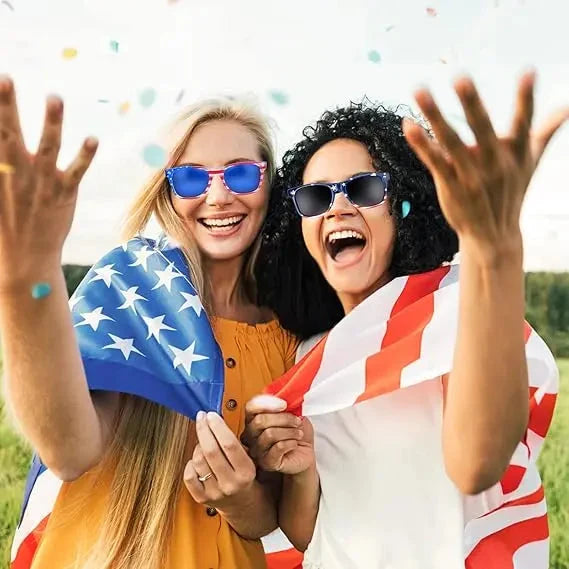 3 Pairs American Flag Sunglasses