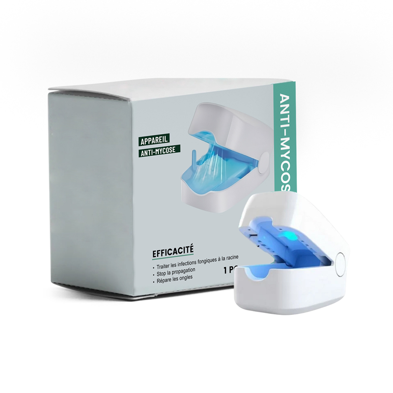 Portable blue light nail care device