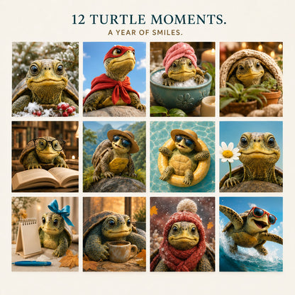 🐢 Ride the Waves Through 2027｜Turtle Wall Calendar