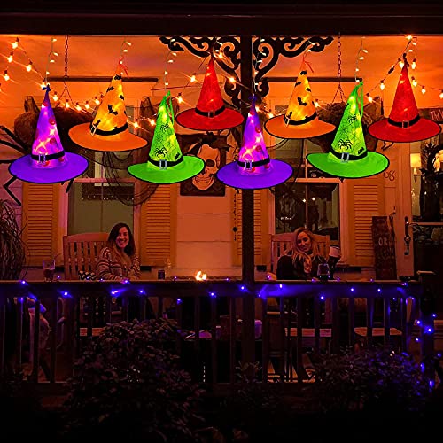 Witch Hat String Lights 44ft with 104 Warm White LEDs and 8 Light Modes