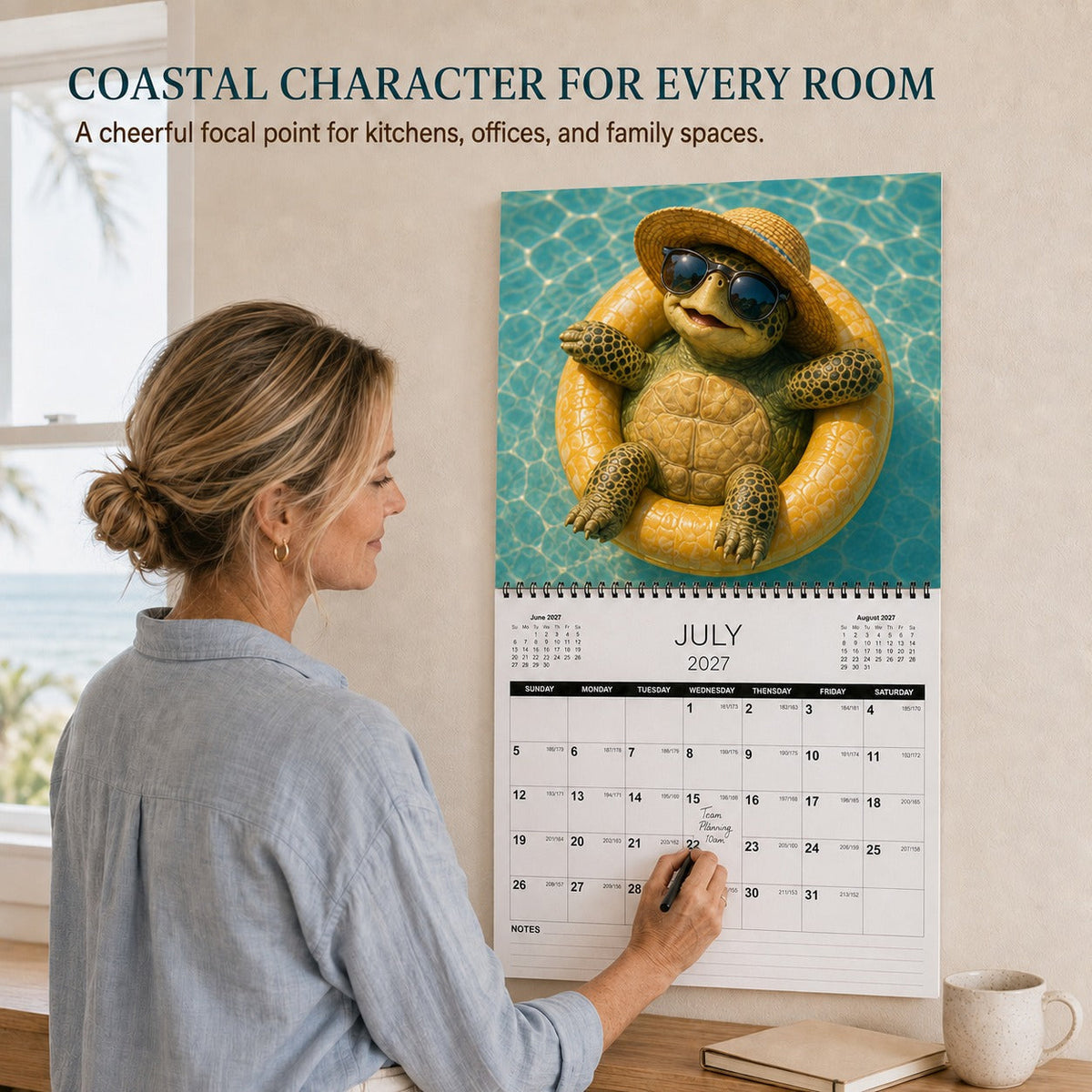 🐢 Ride the Waves Through 2027｜Turtle Wall Calendar