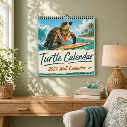 🐢 Ride the Waves Through 2027｜Turtle Wall Calendar