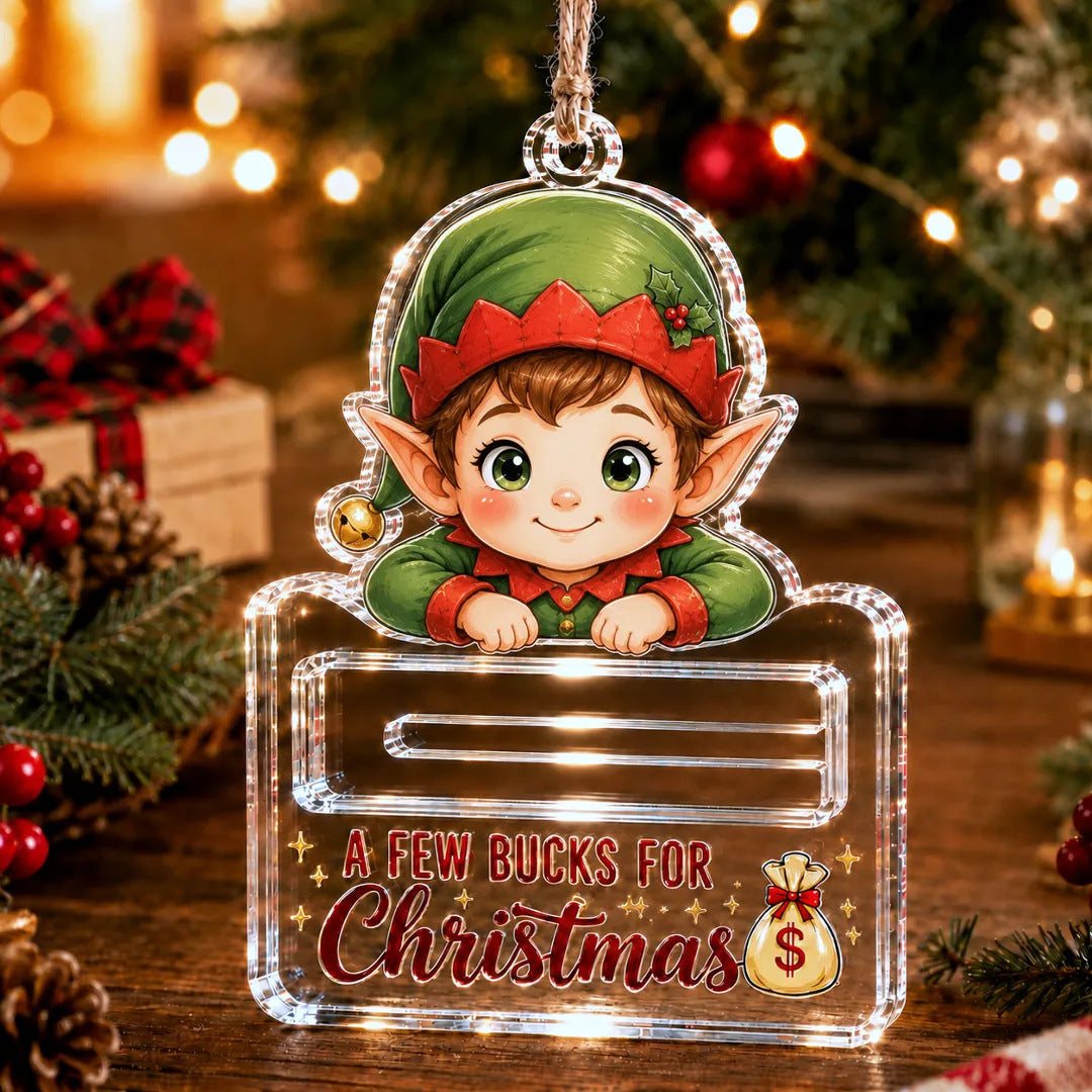 Crystal Acrylic Money Holder Ornament