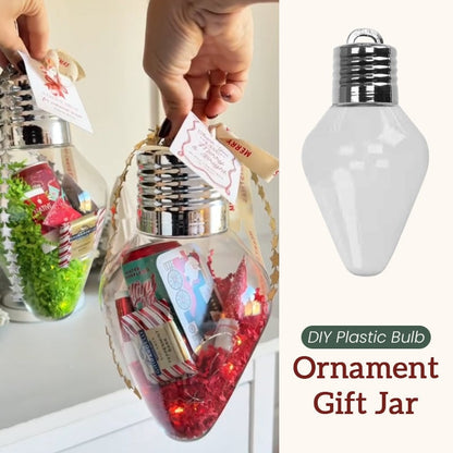 DIY Christmas Gift Light Bulb Decorations