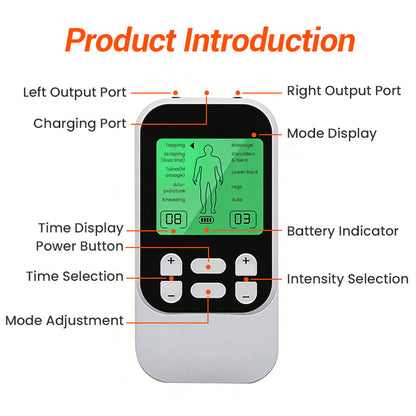 Portable Dual Channel TENS Unit Muscle Stimulator