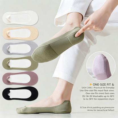 Cushioned No-Show Socks – Soft Invisible Socks for All-Day Foot Relief
