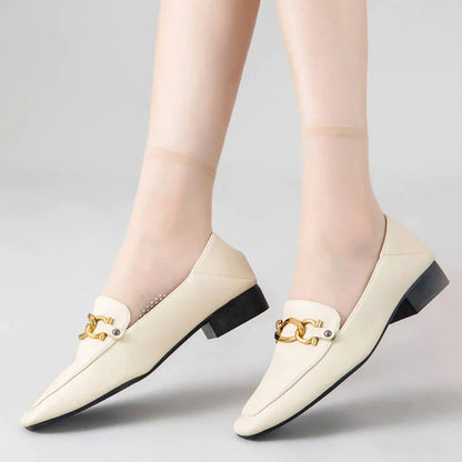 Invisible, Non-slip Crystal Silk Socks