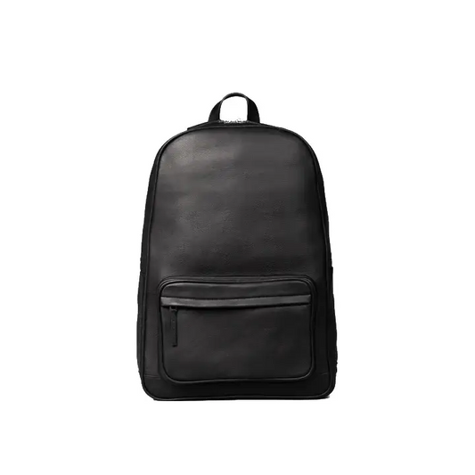 Happy Shopee Full Grain Milled Leather Backpack - 16" Professional Commuter
