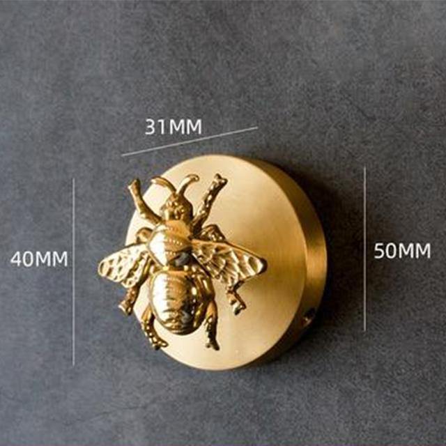 Golden Brass Wall Hooks – Handmade Animal Designs for Stylish Wall Decoration