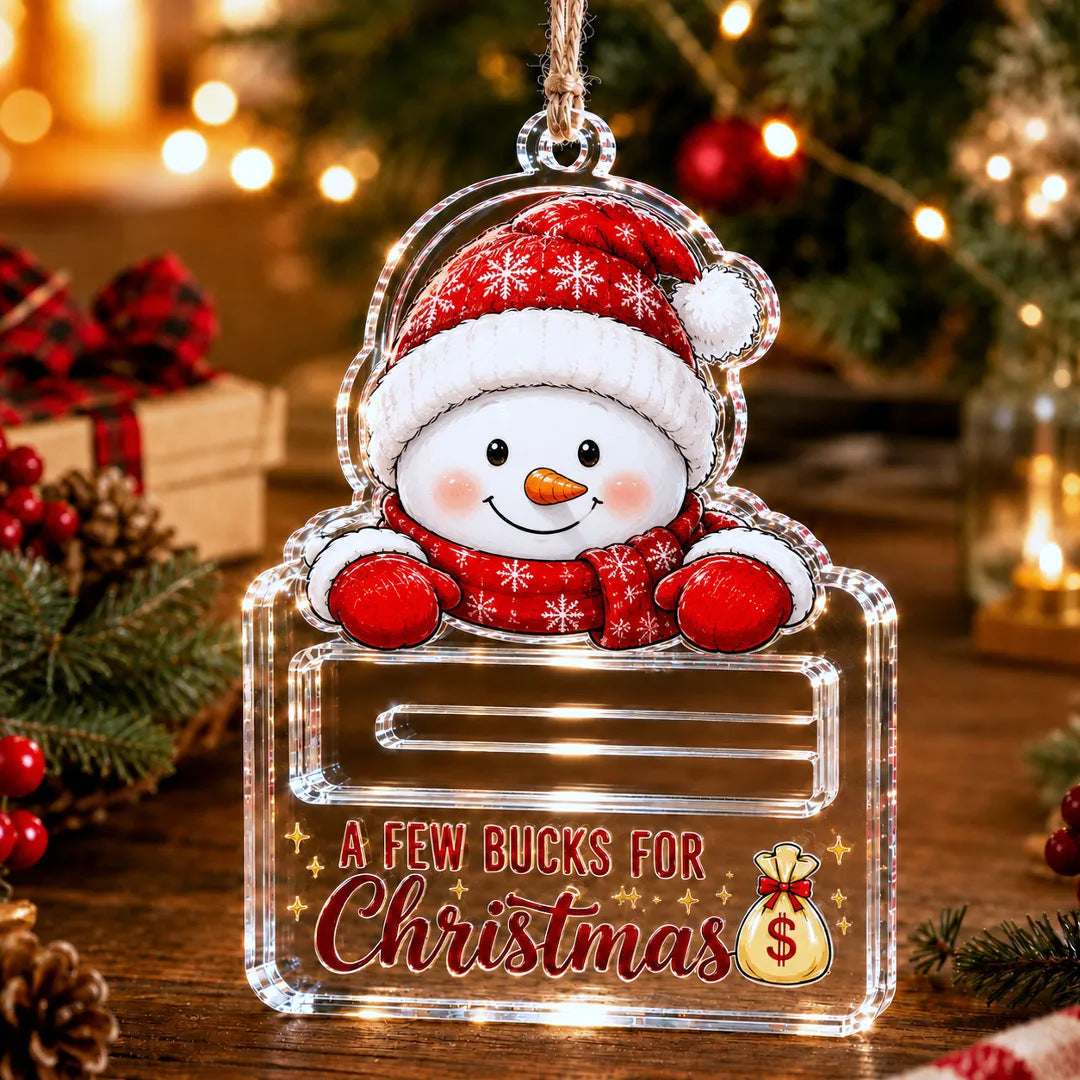 Crystal Acrylic Money Holder Ornament
