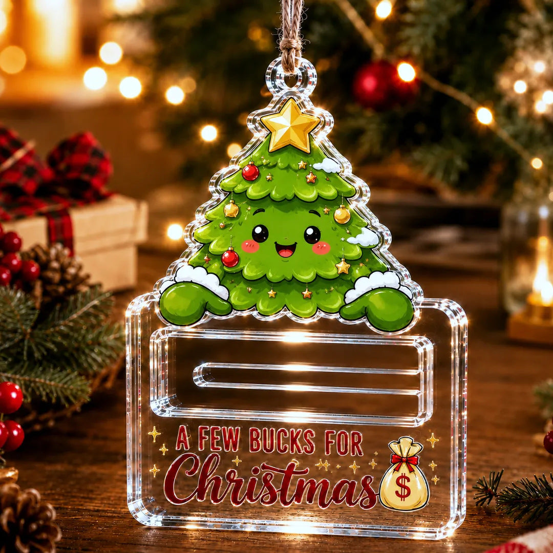 Crystal Acrylic Money Holder Ornament