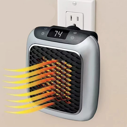 Wall Mounted Ceramic Heater with Wireless Remote and 12-Hour Timer