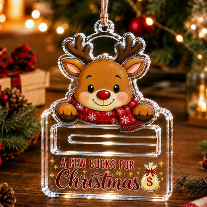 Crystal Acrylic Money Holder Ornament