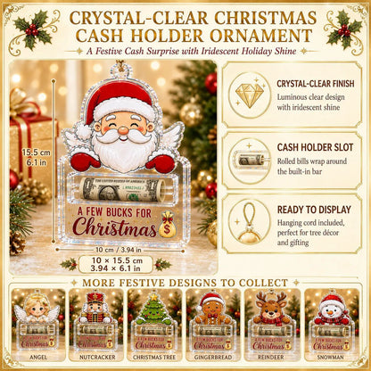 Crystal Acrylic Money Holder Ornament