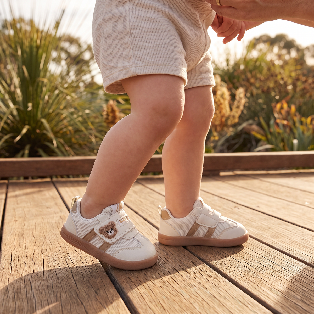First Walker Shoes with Flexible Sole and Non-Slip Bottom, Breathable Upper