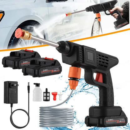 Cordless Pressure Washer 380 PSI with Foam Kettle and Dual Batteries