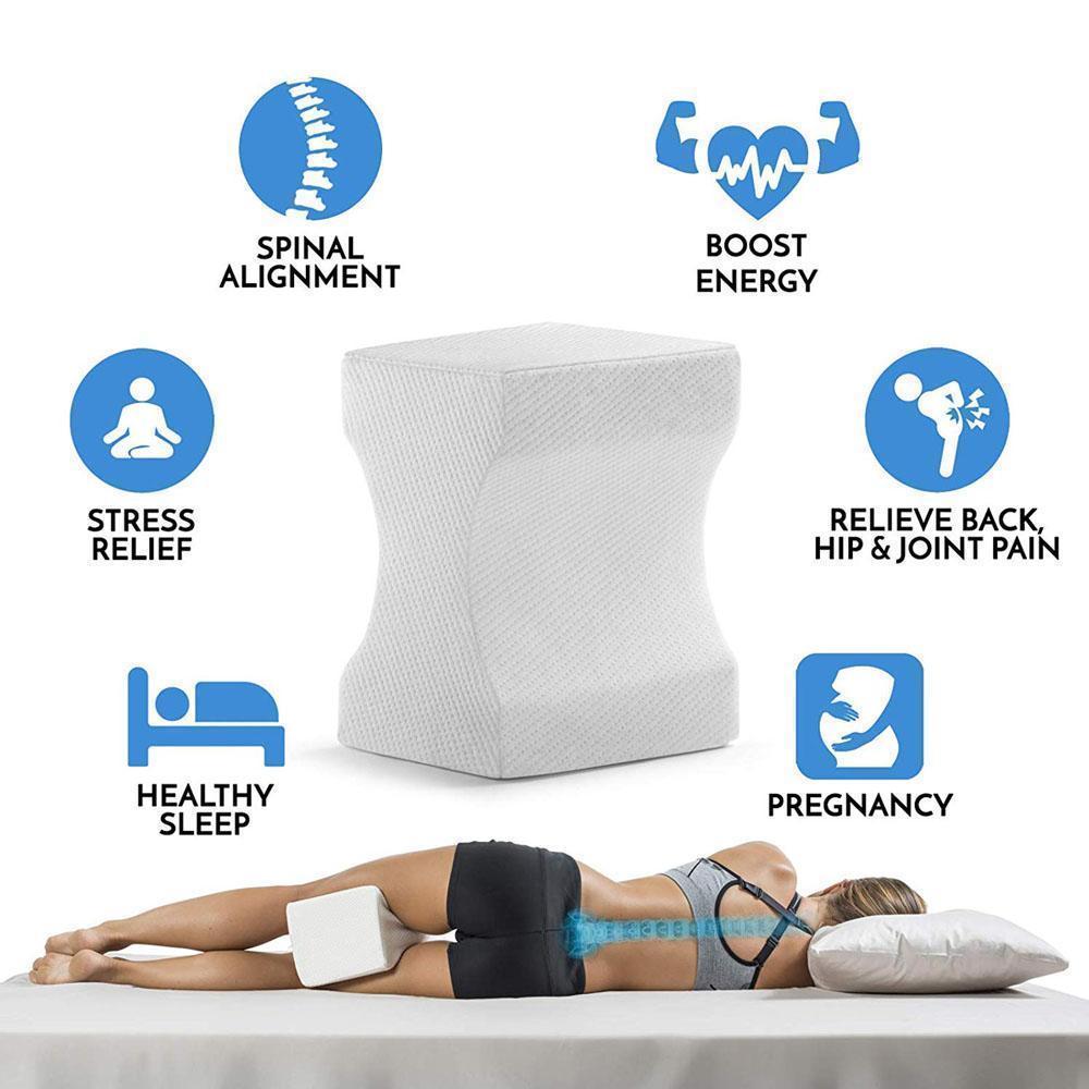 Contouring Memory Foam Knee Support Pillow