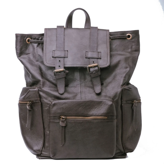 Happy Shopee Leather Heritage Rucksack - Expedition Bag