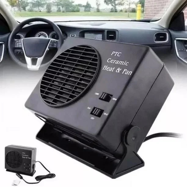 12V Portable Car Heater with Ceramic Heating Element and Dual Mode, 150-300W